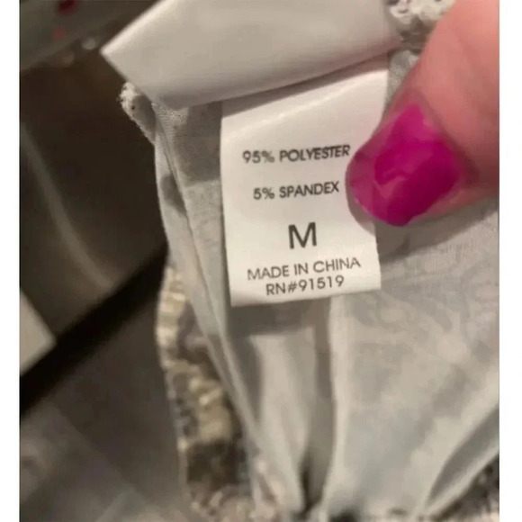 Echo Sleepwear Women's Grey Floral Jogger Pants Size M​ - Picture 3 of 5